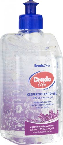 Bradolife kézfertőtlenítő gél levendula 500 ml