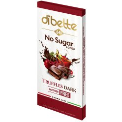   Dibette NAS alk meggy trüffel izű krém töltött étcsok hozzáadott cukor nélkül 80g laktózment, maltittal 52% kakaó