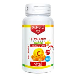 Dr.herz c vitamin+szerves cink kapszula 60 db