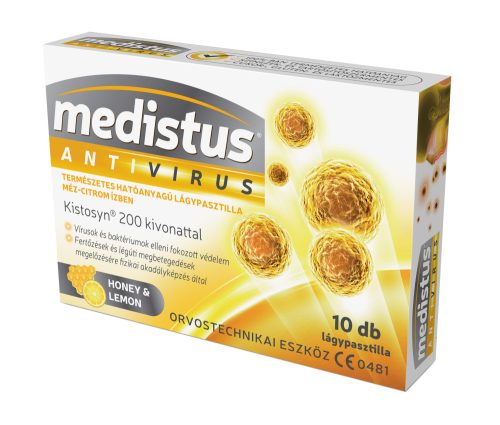 Medistus antivirus lágypasztilla méz-citrom ízben 10 db