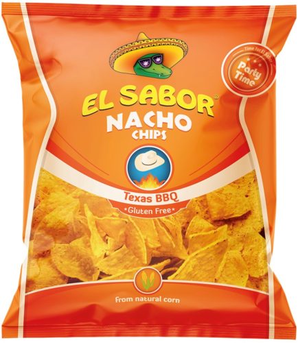 El sabor big nacho chips gluténmentes texas bbq 225 g