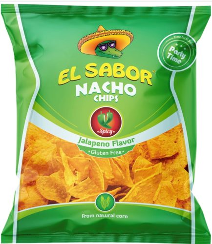 El sabor big nacho chips gluténmentes jalapeno 225 g