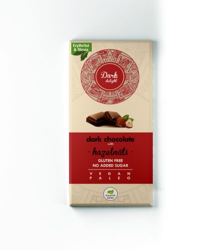 Health Market Dark Delight Étcsokoládé egész mogyoróval 80g