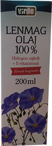 Virde lenmagolaj e-vitaminnal 100% 200 ml