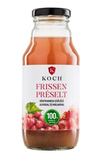 Koch frissen préselt kékszőlőlé málnával 330 ml