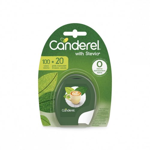 Canderel stevia alapú édesítőszer tabletta 100+20db-os 120 db