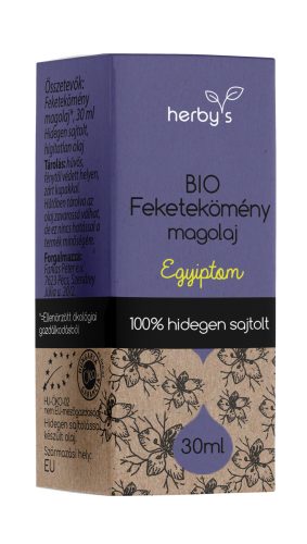 Herbys bio feketekömény olaj hidegen sajtolt 30 ml