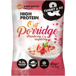   Forpro high protein zabkása eperrel és málnával hozzáadott cukor nélkül 60 g