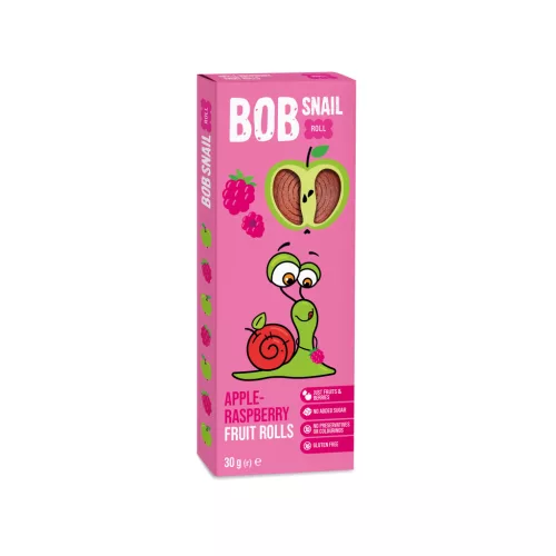 Bob Snail gyümölcstekercs alma-málna 30 g