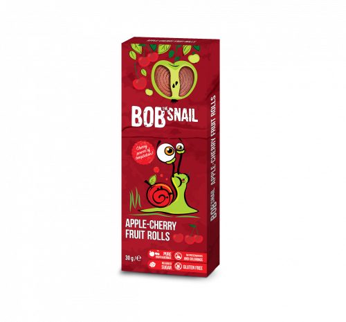 Bob Snail gyümölcstekercs alma-meggy 30 g