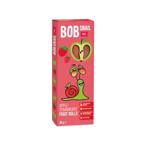 Bob Snail gyümölcstekercs alma-meggy 30 g