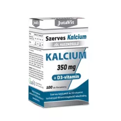 Jutavit szerves kalcium 350mg+d3 vitamin tabletta 100 db