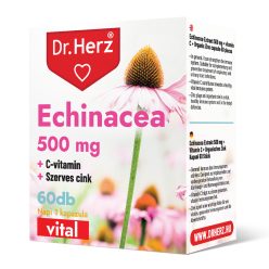   Dr.herz echinacea 500 mg+c-vitamin+szerves cink kapszula 60 db