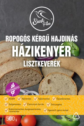 Szafi Free ropogós kérgű hajdinás házikenyér lisztkeverék 500 g