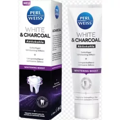   Perlweiss white and charcoal fogfehérítő krém aktív szénnel 75 ml