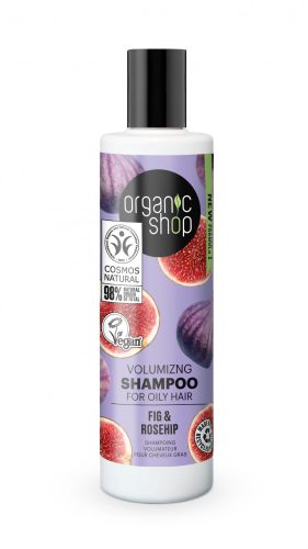 Organic Shop bio sampon volumennövelő fügével és csipkebogyóval 280 ml