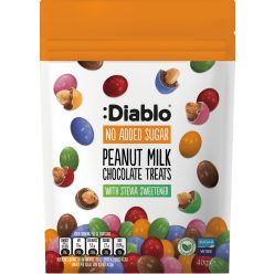   Diablo drazsé földimogyorós tejcsokoládéban és cukorbevonattal hozzáadott cukor nélkül 40 g