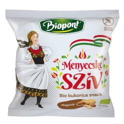   Biopont bio kukorica snack menyecske szív mogyorós ízesítéssel 45 g