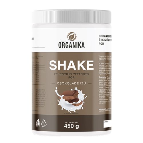 Organika shake por csokoládé ízű 450 g