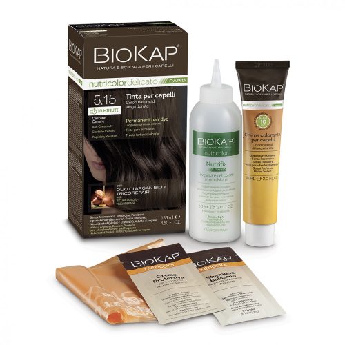 Biokap nutricolor rapid tartós hajfesték nr 5.15 ash chestnut 135 ml