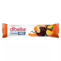   Dibette kakaós ét mártott, narancs ízű krém töltött ostya, fruktózzal gluténmentes 26 g