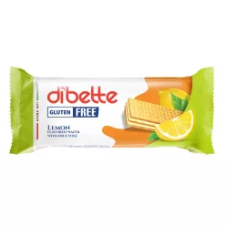   Dibette citrom ízű krémmel töltött mártatlan ostya, fruktózzal gluténmentes 50 g