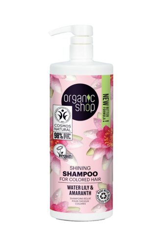 Organic Shop bio shine sampon vízililiommal és amaránttal 1000 ml