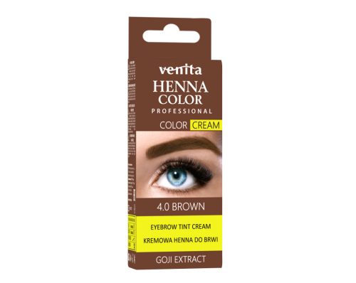 Henna Color tartós szempilla és szemöldök krémfesték középbarna goji bogyóval 15 g