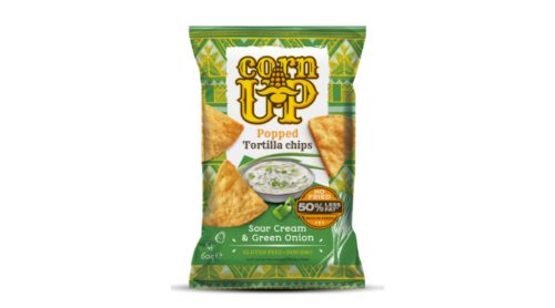 Corn Up tortilla chips hagymás tejfölös ízű 60 g