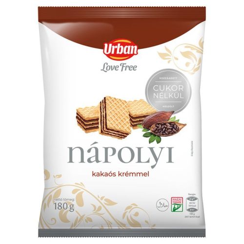 Urban Love Free kakaós nápolyi hcn 180 g