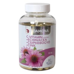   Damona c-vitamin 1000mg+echinacea+csipkebogyó+cink bevont tabletta 80 db