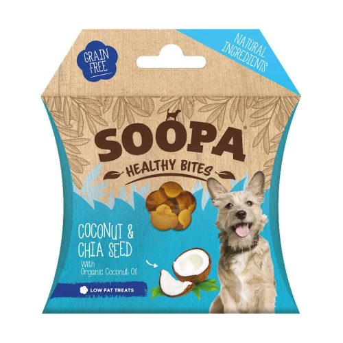 Soopa healthy bites vegán jutalomfalat kókusz és chia mag 50 g