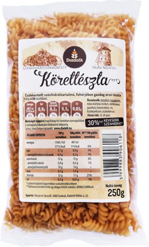 Vinczéné szénhidrátcsökkentett tészta orsó 250 g