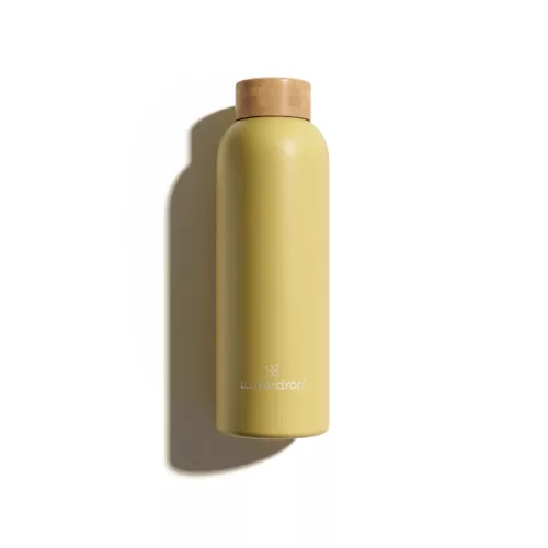 Waterdrop rozsdamentes acélkulacs sárga 600ml 1 db