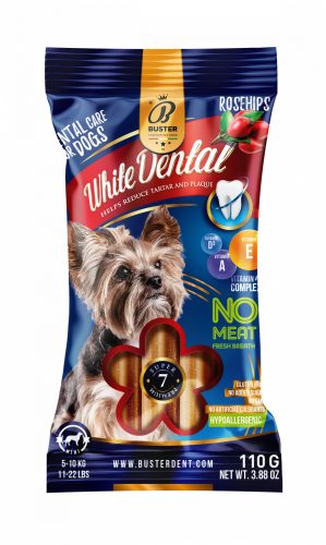 Buster csipkebogyó dental stick húsmentes vitaminokkal small 5-10kg 110 g