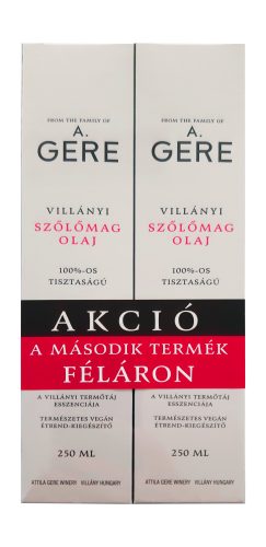 Gere villányi szőlőmag olaj duopack 2x250ml 500 ml