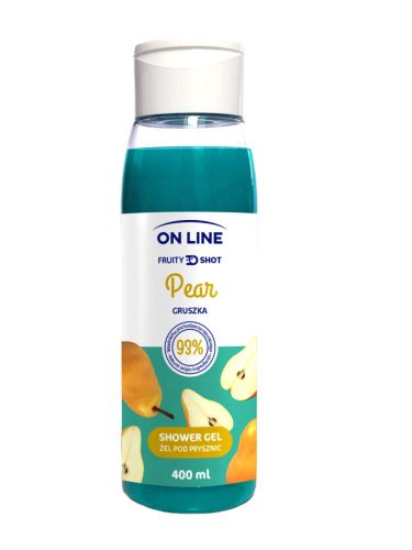 On Line tusfürdő fruity shot körte 400 ml