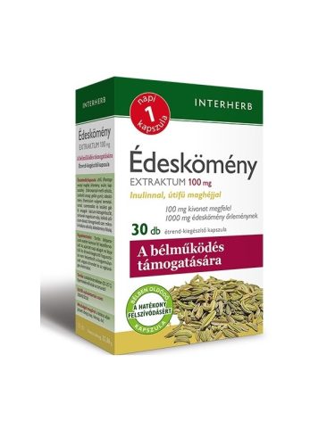 Interherb napi1 édeskömény extraktum kapszula 30 db