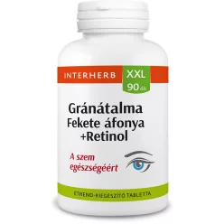   Interherb xxl gránátalma és fekete áfonya+retinol tabletta 90 db