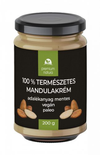 Premium Natura 100% mentes természetes mandulakrém 200 g