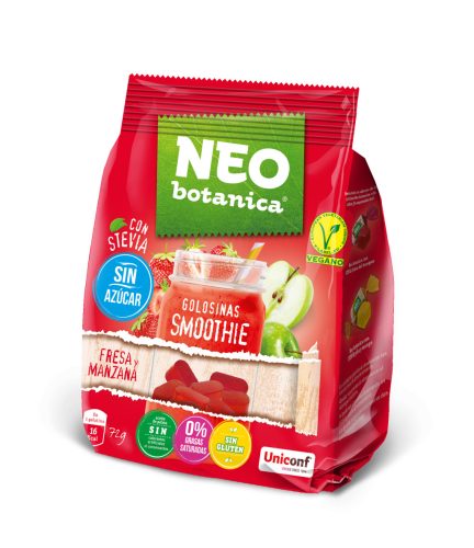 Neo Botanica stevia zselécukorka cukormentes, gluténmentes eper-alma ízű 72 g