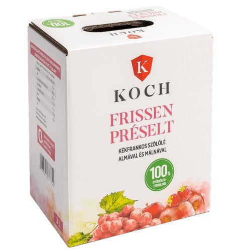 Koch frissen préselt kékszőlőlé málnával 3000 ml