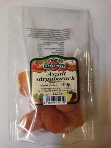 Naturfood aszalt sárgabarack 100 g