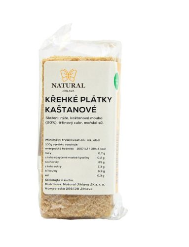 Natural extrudált gesztenye szeletek 49 g