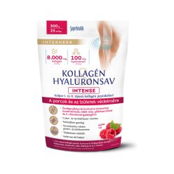   Interherb kollagén és hyaluronsav porcépítő italpor intense málna ízű 300 g