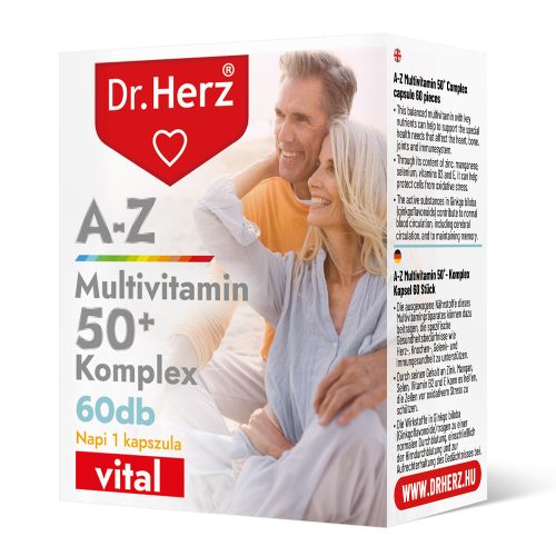 Dr.herz a-z 50+ multivitamin komplex kapszula 60 db