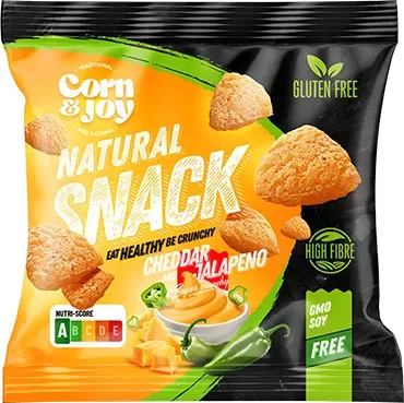 Corn and Joy snack cheddar sajt-jalapeno gluténmentes 40 g
