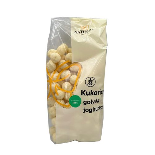 Natural gluténmentes kukoricagolyók joghurt 140 g