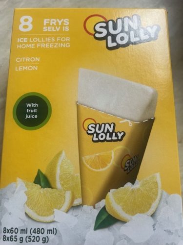 Sunlolly glutén- és laktózmentes jégkrém citrom 8x60ml 480 ml