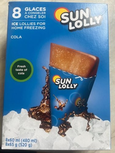 Sunlolly glutén- és laktózmentes jégkrém cola 8x60ml 480 ml